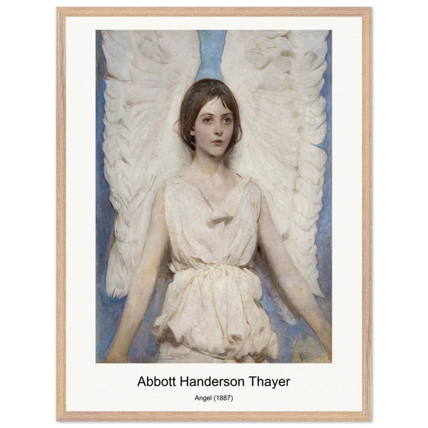 Angel (1887) by Abbott Handerson Thayer. Archival Print on Museum Quality Matte Paper. Premium Wood Framed Wall Art. Optimised Aspect Ratio.