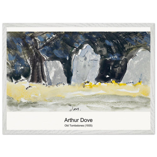 Old Tombstones (1935) by Arthur Dove. Archival Print on Museum Quality Matte Paper. Premium Wood Framed Wall Art. Optimised Aspect Ratio.