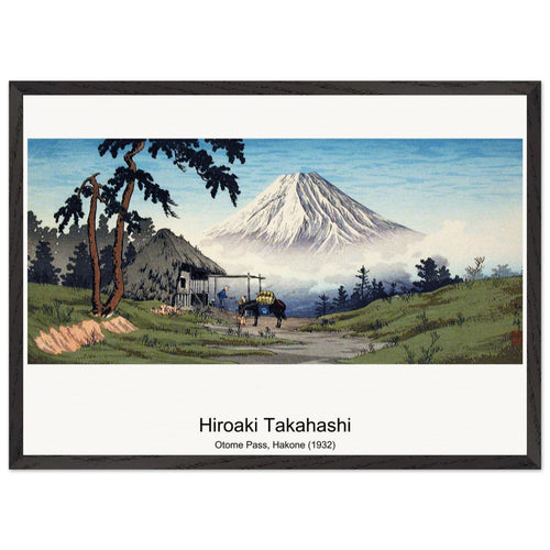 Otome Pass, Hakone (1932) by Hiroaki Takahashi. Archival Print on Museum Quality Matte Paper. Premium Wood Framed Wall Art. Original Aspect Ratio