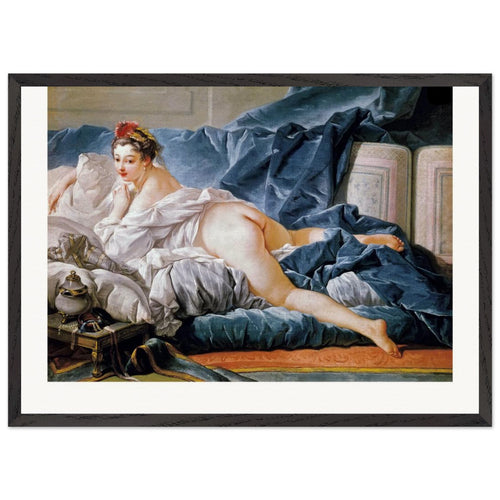 Brown Odalisque (1745) by François Boucher. Archival Print on Museum Quality Matte Paper. Premium Wood Framed Wall Art. Original Aspect Ratio
