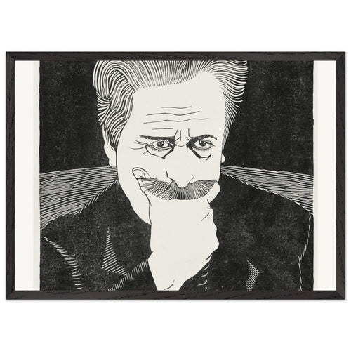 Two male heads (Twee mannenkoppen) (1918) by Samuel Jessurun de Mesquita. Archival Print on Museum Quality Matte Paper. Premium Wood Framed Wall Art. Optimised Aspect Ratio.