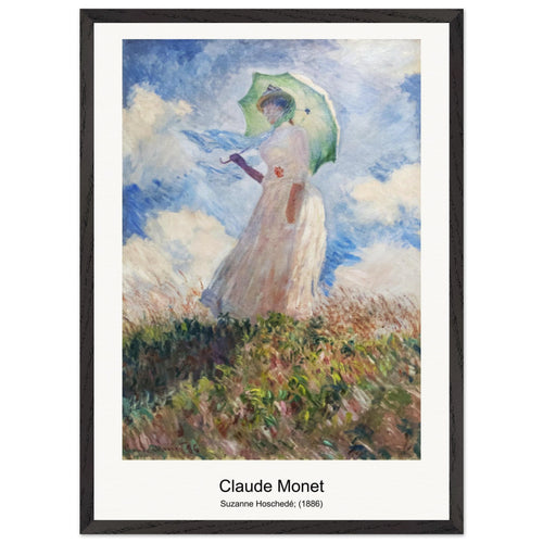Suzanne Hoschedé; (1886) by Claude Monet. Archival Print on Museum Quality Matte Paper. Premium Wood Framed Wall Art. Optimised Aspect Ratio.