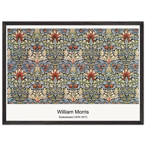 Printed Linen - Honeysuckle (1896) by William Morris. Archival Print on Museum Quality Matte Paper. Premium Wood Framed Wall Art. Optimised Aspect Ratio.