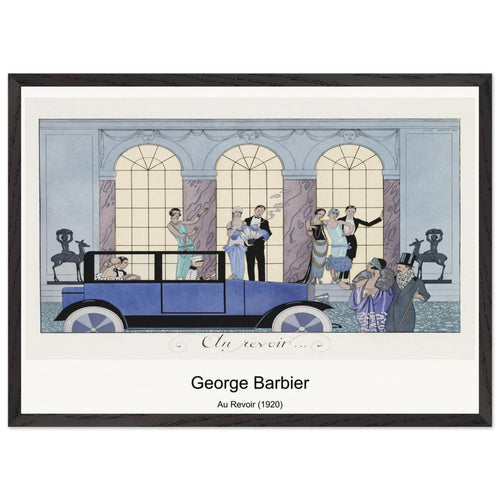 Au Revoir (1920) by George Barbier. Archival Print on Museum Quality Matte Paper. Premium Wood Framed Wall Art. Optimised Aspect Ratio.