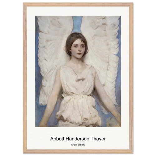 Angel (1887) by Abbott Handerson Thayer. Archival Print on Museum Quality Matte Paper. Premium Wood Framed Wall Art. Original Aspect Ratio