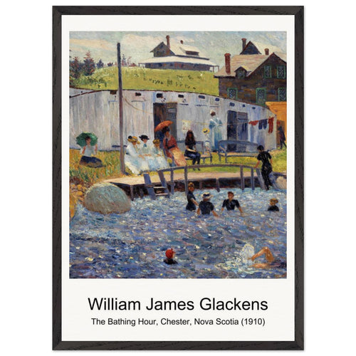 Landscape illustration from Bijutsu Sekai (1893-1896) by Watanabe Seitei. Archival Print on Museum Quality Matte Paper. Premium Wood Framed Wall Art. Original Aspect Ratio