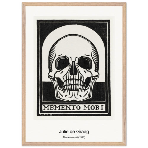 Memento mori (1916) by Julie de Graag. Archival Print on Museum Quality Matte Paper. Premium Wood Framed Wall Art. Original Aspect Ratio