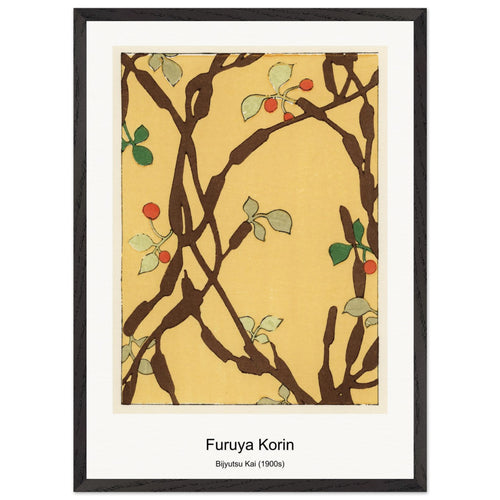 Bijyutsu Kai (1900s) by Furuya Korin. Archival Print on Museum Quality Matte Paper. Premium Wood Framed Wall Art. Original Aspect Ratio