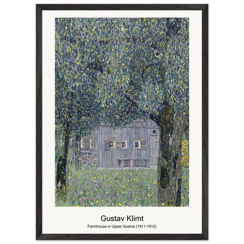 Farmhouse in Upper Austria (1911-1912) by Gustav Klimt. Archival Print on Museum Quality Matte Paper. Premium Wood Framed Wall Art. Optimised Aspect Ratio.