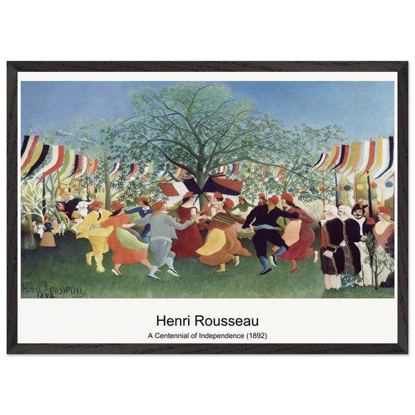 A Centennial of Independence (1892) by Henri Rousseau. Archival Print on Museum Quality Matte Paper. Premium Wood Framed Wall Art. Optimised Aspect Ratio.