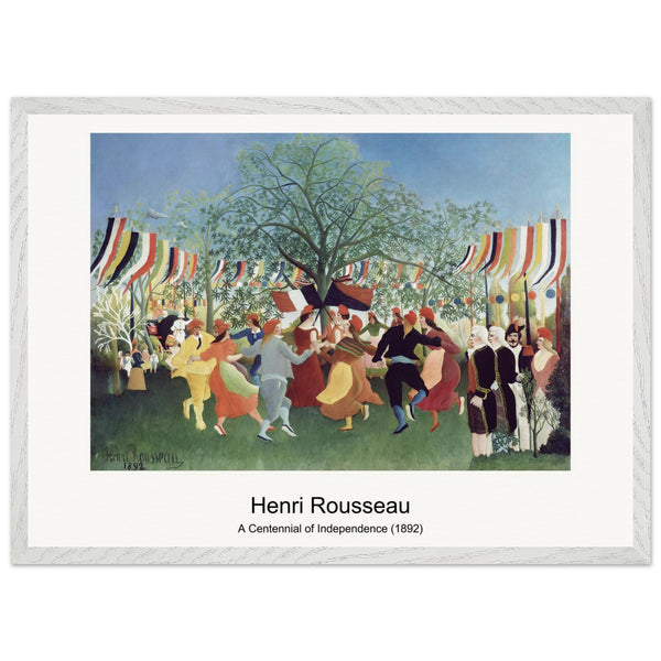A Centennial of Independence (1892) by Henri Rousseau. Archival Print on Museum Quality Matte Paper. Premium Wood Framed Wall Art. Original Aspect Ratio