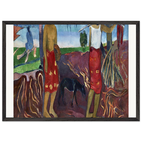 Still Life with Head-Shaped Vase and Japanese Woodcut (1889) by Paul Gauguin. Archival Print on Museum Quality Matte Paper. Premium Wood Framed Wall Art. Optimised Aspect Ratio.