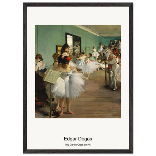 The Dance Class (1874) by Edgar Degas. Archival Print on Museum Quality Matte Paper. Premium Wood Framed Wall Art. Original Aspect Ratio