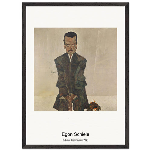 Eduard Kosmack (4702) by Egon Schiele. Archival Print on Museum Quality Matte Paper. Premium Wood Framed Wall Art. Original Aspect Ratio