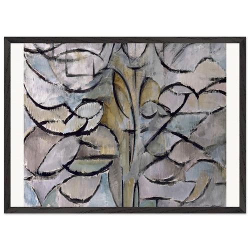 Apple Tree, Pointillist Version (1908-1909) by Piet Mondrian. Archival Print on Museum Quality Matte Paper. Premium Wood Framed Wall Art. Optimised Aspect Ratio.