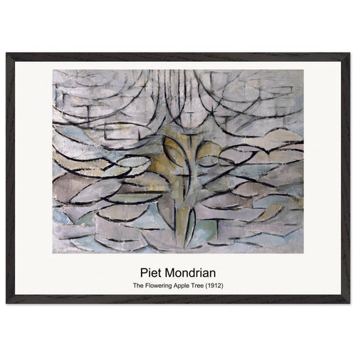 Apple Tree, Pointillist Version (1908-1909) by Piet Mondrian. Archival Print on Museum Quality Matte Paper. Premium Wood Framed Wall Art. Original Aspect Ratio
