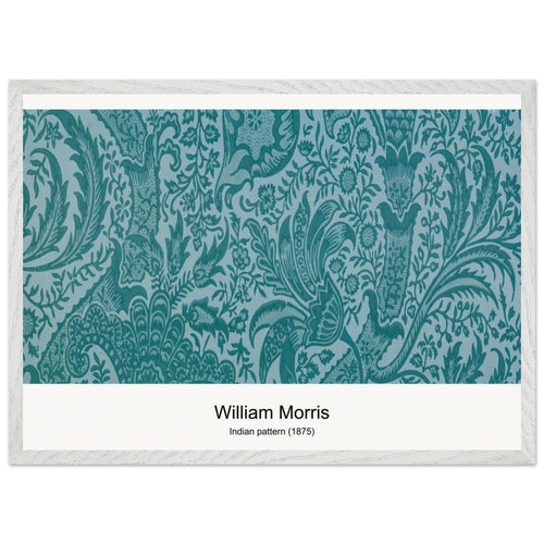 Indian pattern (1875) by William Morris. Archival Print on Museum Quality Matte Paper. Premium Wood Framed Wall Art. Optimised Aspect Ratio.