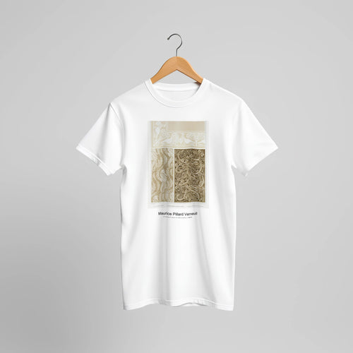 L'animal dans la décoration (1897) by Maurice Pillard Verneuil. Custom Print on a 100% Airlume Combed and Ring-Spun Cotton Unisex Crewneck T-shirt Original Aspect Ratio