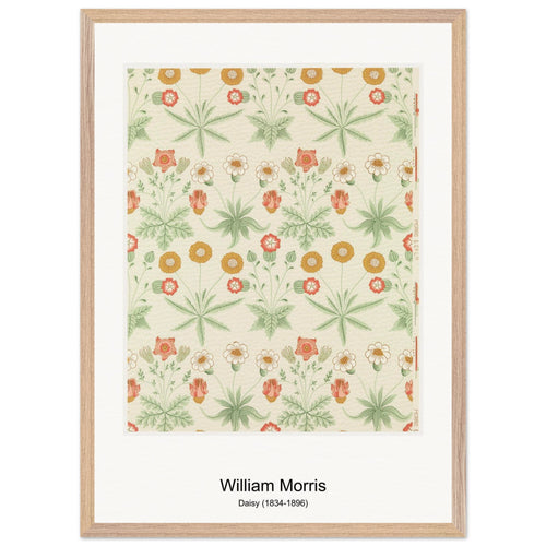 Daisy (1834-1896) by William Morris. Archival Print on Museum Quality Matte Paper. Premium Wood Framed Wall Art. Original Aspect Ratio