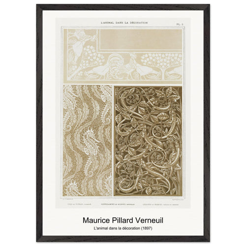 L'animal dans la décoration (1897) by Maurice Pillard Verneuil. Archival Print on Museum Quality Matte Paper. Premium Wood Framed Wall Art. Optimised Aspect Ratio.