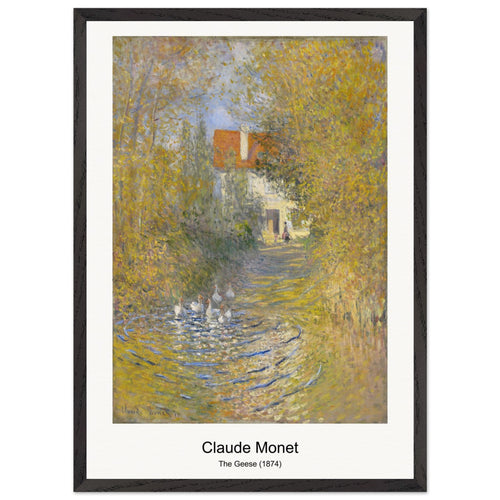 The Geese (1874) by Claude Monet. Archival Print on Museum Quality Matte Paper. Premium Wood Framed Wall Art. Optimised Aspect Ratio.