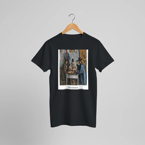 Still Life with Bottle, Glass, and Lemons (ca. 1867-1869) by Paul Cézanne. Custom Print on a 100% Airlume Combed and Ring-Spun Cotton Unisex Crewneck T-shirt Optimised Aspect Ratio.