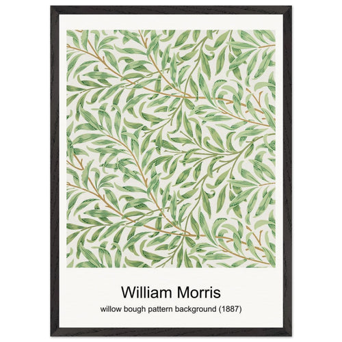 Larkspur pattern wall decor (1874) by William Morris. Archival Print on Museum Quality Matte Paper. Premium Wood Framed Wall Art. Original Aspect Ratio