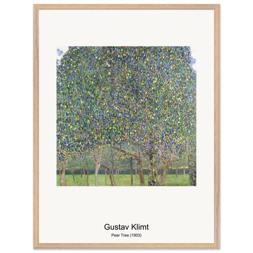 Pear Tree (1903) by Gustav Klimt. Archival Print on Museum Quality Matte Paper. Premium Wood Framed Wall Art. Original Aspect Ratio