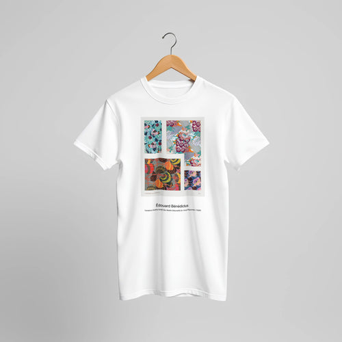 Avond (Evening): The Red Tree (1910) by Piet Mondrian. Custom Print on a 100% Airlume Combed and Ring-Spun Cotton Unisex Crewneck T-shirt Original Aspect Ratio
