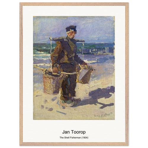 The Shell Fisherman (1904) by Jan Toorop. Archival Print on Museum Quality Matte Paper. Premium Wood Framed Wall Art. Original Aspect Ratio
