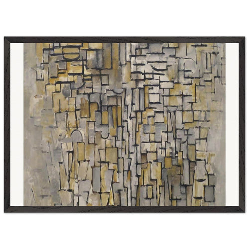 Dune III (1909) by Piet Mondrian. Archival Print on Museum Quality Matte Paper. Premium Wood Framed Wall Art. Optimised Aspect Ratio.