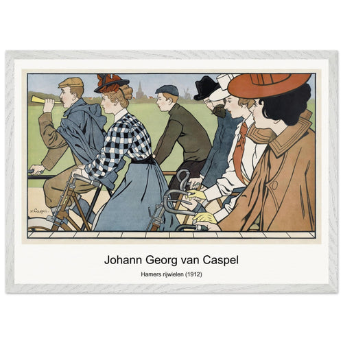 Hamers rijwielen (1912) by Johann Georg van Caspel. Archival Print on Museum Quality Matte Paper. Premium Wood Framed Wall Art. Original Aspect Ratio