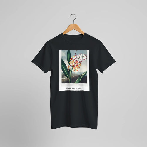 Stairway at Auvers (1890) by Vincent van Gogh. Custom Print on a 100% Airlume Combed and Ring-Spun Cotton Unisex Crewneck T-shirt Optimised Aspect Ratio.