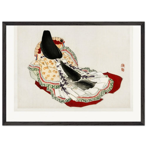 A lady in a kimono (1913) by Kōno Bairei. Archival Print on Museum Quality Matte Paper. Premium Wood Framed Wall Art. Original Aspect Ratio