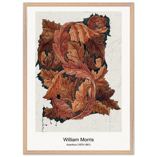 Acanthus (1879-1881) by William Morris. Archival Print on Museum Quality Matte Paper. Premium Wood Framed Wall Art. Optimised Aspect Ratio.