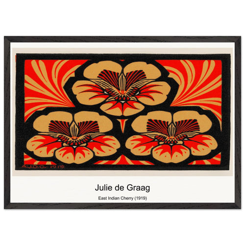 East Indian Cherry (1919) by Julie de Graag. Archival Print on Museum Quality Matte Paper. Premium Wood Framed Wall Art. Optimised Aspect Ratio.