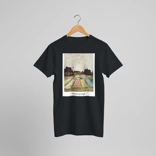 La Mousmé (1888) by Vincent van Gogh. Custom Print on a 100% Airlume Combed and Ring-Spun Cotton Unisex Crewneck T-shirt Optimised Aspect Ratio.