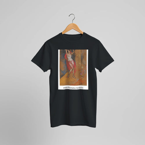 Anna Pavlova in Oriental Fantasy (1915-1916) by William Penhallow Henderson. Custom Print on a 100% Airlume Combed and Ring-Spun Cotton Unisex Crewneck T-shirt Optimised Aspect Ratio.