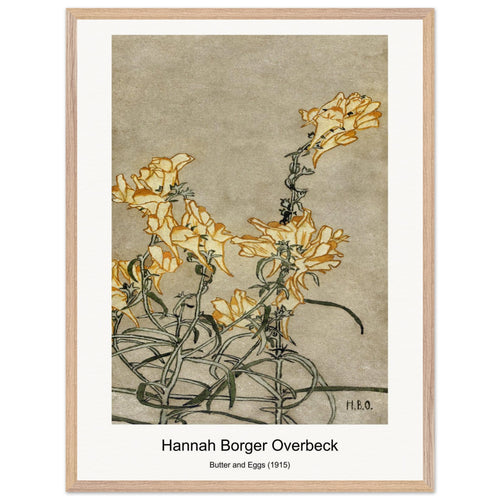 Butter and Eggs (1915) by Hannah Borger Overbeck. Archival Print on Museum Quality Matte Paper. Premium Wood Framed Wall Art. Optimised Aspect Ratio.