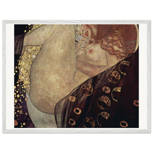 Danae (1907-1908) by Gustav Klimt. Archival Print on Museum Quality Matte Paper. Premium Wood Framed Wall Art. Original Aspect Ratio
