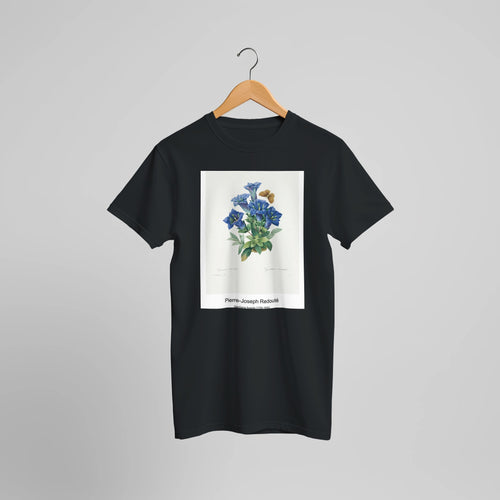Bois de la Chaise (Paysage) (1892) by Pierre-Auguste Renoir. Custom Print on a 100% Airlume Combed and Ring-Spun Cotton Unisex Crewneck T-shirt Optimised Aspect Ratio.