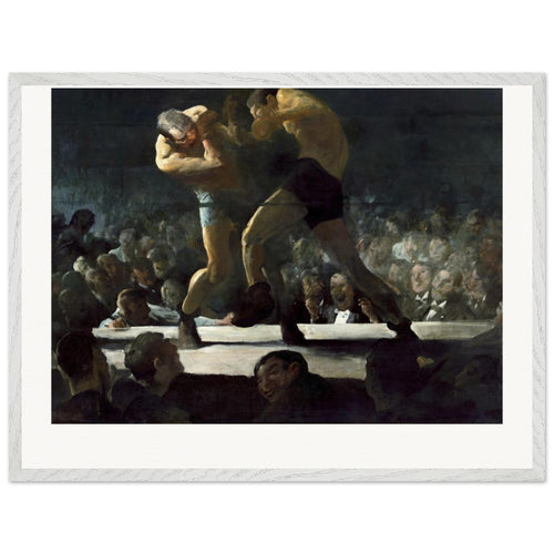 Club Night (1907) by George Wesley Bellows. Archival Print on Museum Quality Matte Paper. Premium Wood Framed Wall Art. Original Aspect Ratio
