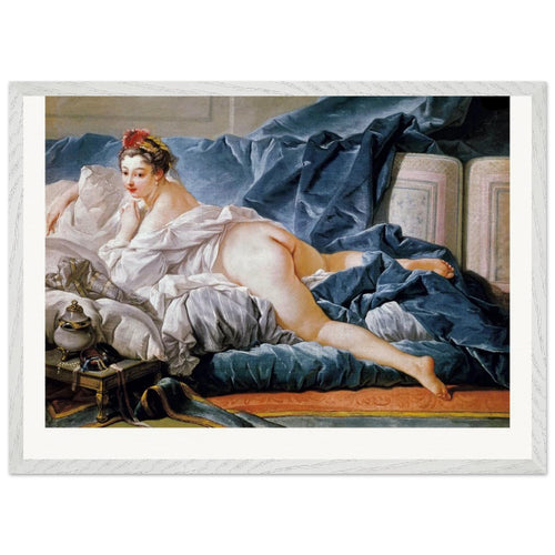 Brown Odalisque (1745) by François Boucher. Archival Print on Museum Quality Matte Paper. Premium Wood Framed Wall Art. Original Aspect Ratio