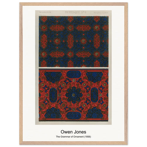 The Grammar of Ornament (1856) by Owen Jones. Archival Print on Museum Quality Matte Paper. Premium Wood Framed Wall Art. Original Aspect Ratio