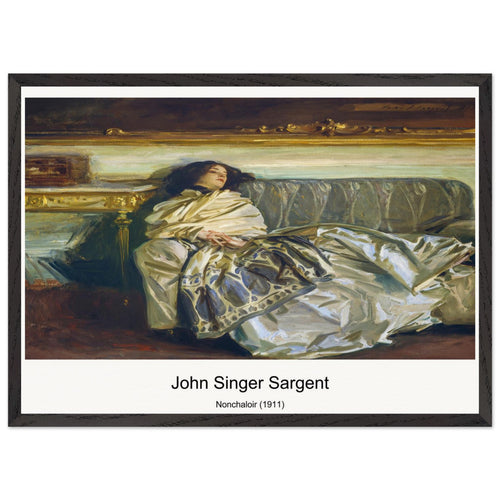 Nonchaloir (1911) by John Singer Sargent. Archival Print on Museum Quality Matte Paper. Premium Wood Framed Wall Art. Optimised Aspect Ratio.