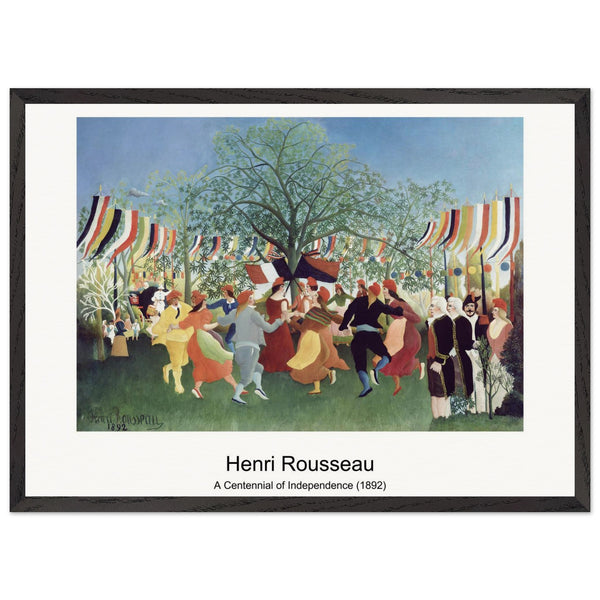 A Centennial of Independence (1892) by Henri Rousseau. Archival Print on Museum Quality Matte Paper. Premium Wood Framed Wall Art. Original Aspect Ratio