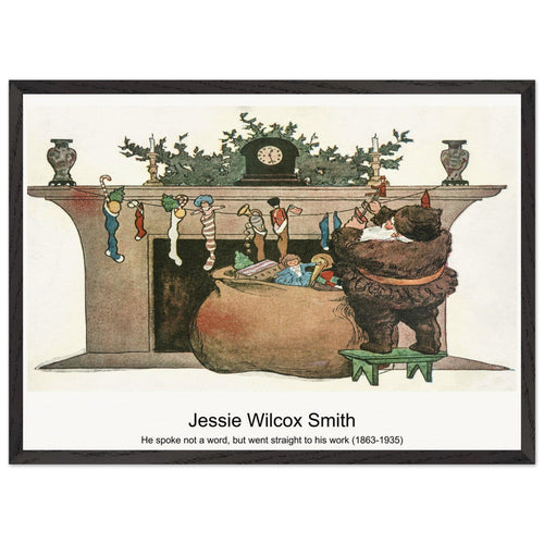 He spoke not a word, but went straight to his work (1863-1935) by Jessie Wilcox Smith. Archival Print on Museum Quality Matte Paper. Premium Wood Framed Wall Art. Optimised Aspect Ratio.