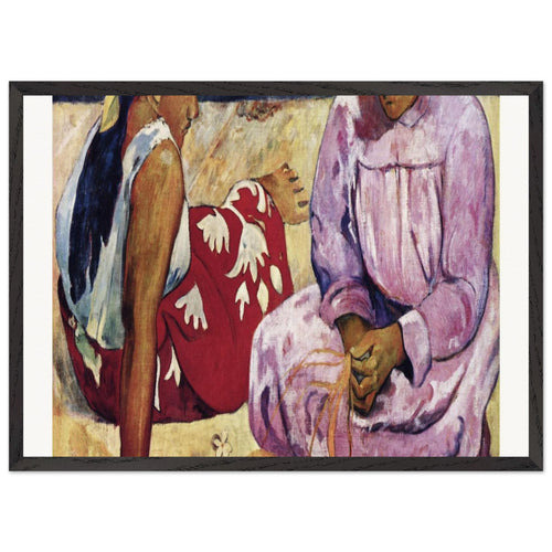 We Shall Not Go to Market Today (1892) by Paul Gauguin. Archival Print on Museum Quality Matte Paper. Premium Wood Framed Wall Art. Optimised Aspect Ratio.