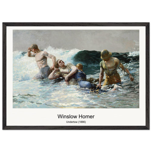 Sailing off Gloucester (ca. 1880) by Winslow Homer. Archival Print on Museum Quality Matte Paper. Premium Wood Framed Wall Art. Original Aspect Ratio