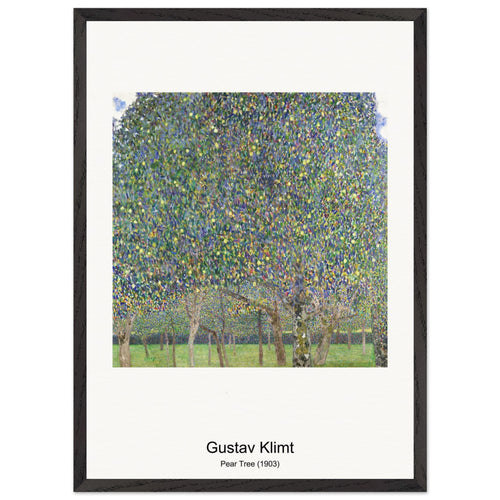 Pear Tree (1903) by Gustav Klimt. Archival Print on Museum Quality Matte Paper. Premium Wood Framed Wall Art. Original Aspect Ratio